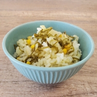 うすあさめかぶとコーンの炊き込みご飯
