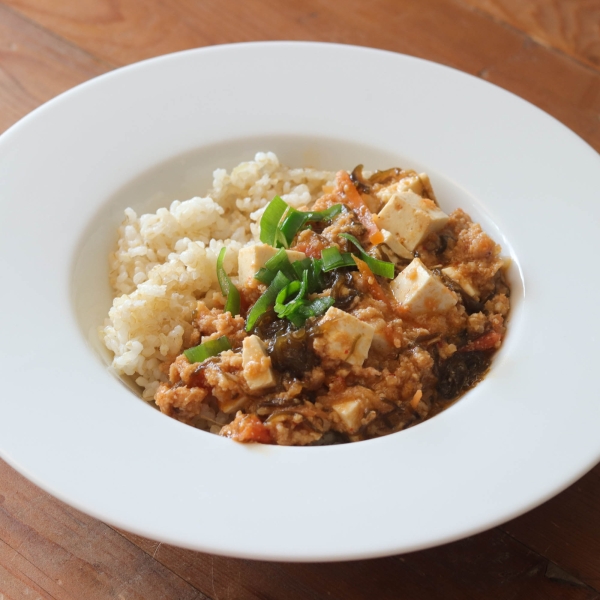 もずくキムチのヘルシー麻婆豆腐
