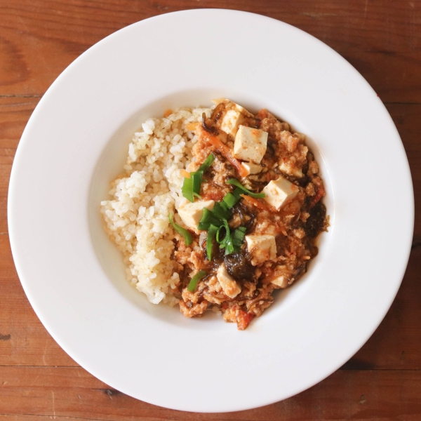 もずくキムチのヘルシー麻婆豆腐