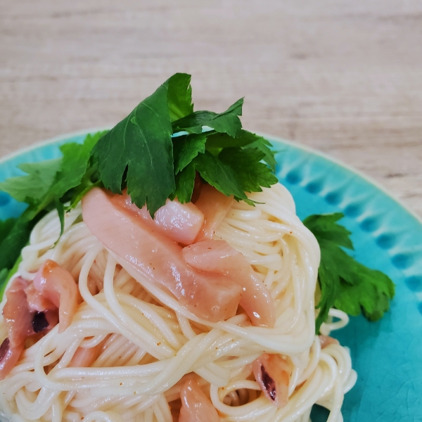 いか明太子のエスニック風素麺