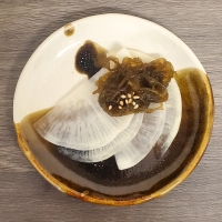 大根もずく梅酢和え