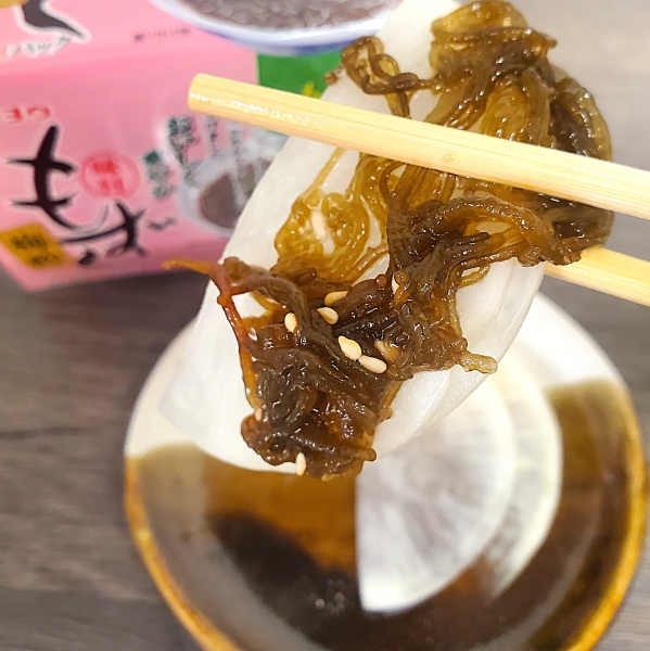 大根もずく梅酢和え